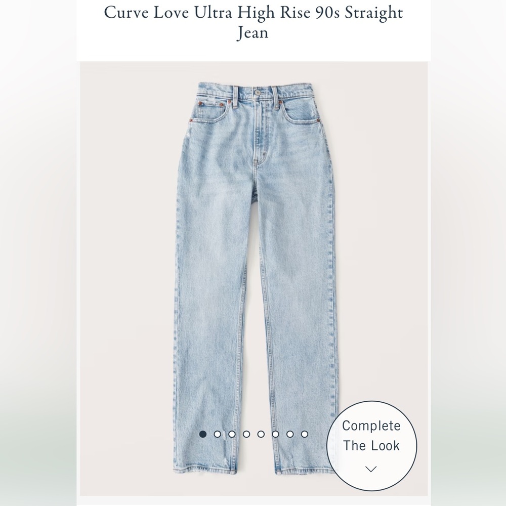 Abercrombie curve love jeans 90’s ultra high rise